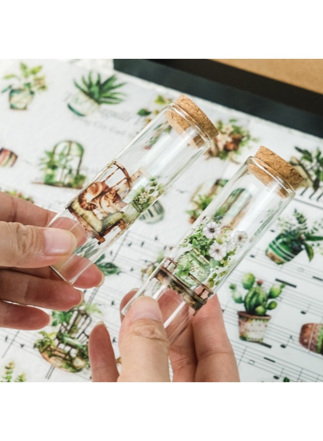 NIBEMINENT 50 Pcs Green Plants Deco Kit Waterproof Stickers, High Definition Printing Bright Colors, Suitable for Laptop Skateboard Luggage Water Bottle Guitar DIY - Image 2