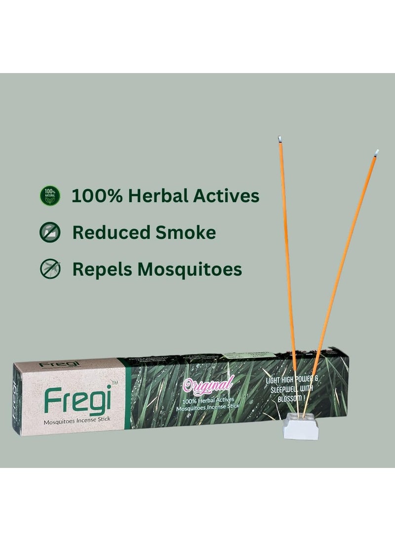 Fregi Fregi Mosquito Agarbatti Natural Mosquito Repellent Incense Sticks 100 Natural ChemicalFree and EcoFriendly Low Smoke Output 12 Pouches 12 Sticks Each 1  - Image 2