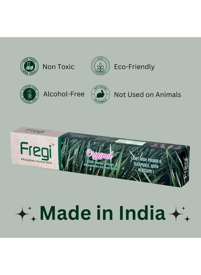 Fregi Fregi Mosquito Agarbatti Natural Mosquito Repellent Incense Sticks 100 Natural ChemicalFree and EcoFriendly Low Smoke Output 12 Pouches 12 Sticks Each 1  - Image 4