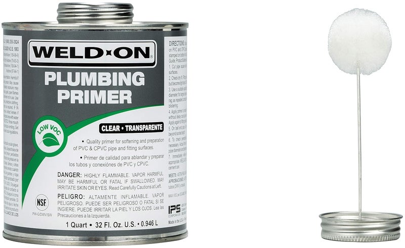 WELDON 14030 Plumbing PVC/CPVC Primer - Fast Acting and Low VOC, Clear, 1 Quart (32 fl oz) - Image 3