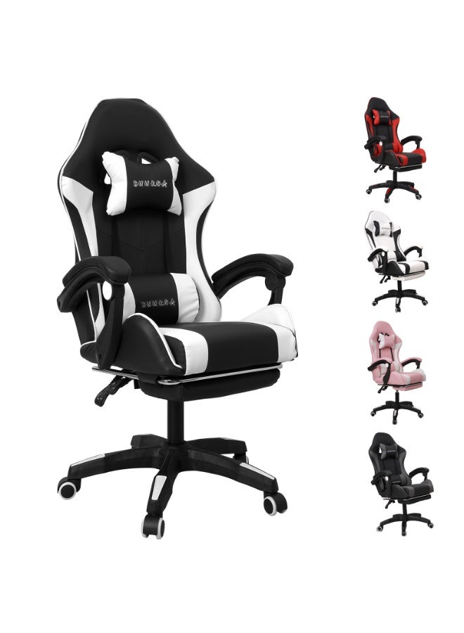 DUUKOA Gaming Chair with Footrest  Ergonomic Computer Chair 90°–135° Adjustment Backrest Perfect - Image 1