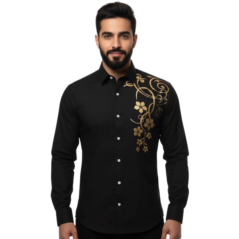 Bellstone Men's Solid Lustre Cotton Regular Fit Full Sleeve Collared Neck Casual Shirt for Men Stylish Latest | Lightweight Breathable Fabric |Stylish Solid Shirt for Office & Everyday Wear - Image 4