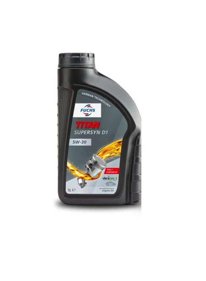 Fuchs Titan Supersyn D1 5W-30 Engine Oil - Fully Synthetic with Superior Performance and Reliable Engine Protection / Carton (12 Packs * 1 Liter) - Image 2