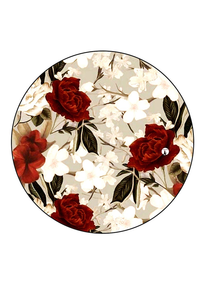 Flowers Printed Mouse Pad Multicolour