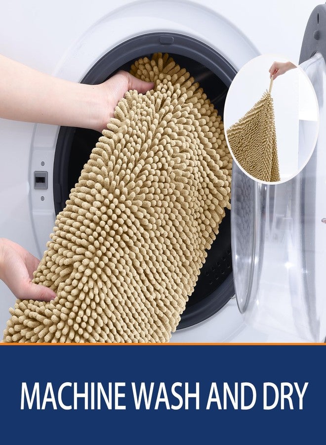 أولانلي منشفة استحمام للكلاب من الشنيل من أولانلي، مقاس 31 × 13، فائقة الامتصاص وسريعة الجفاف، ناعمة للغاية وقابلة للغسل، مناسبة للكلاب الكبيرة والجراء، للاستخدام الداخلي والخارجي، لون بيج. - Image 4