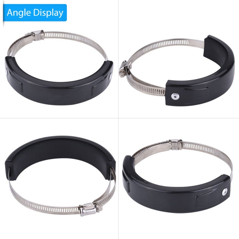 Exhaust Protector 4" To 5.5" Oval High Temperature Resistant Silicone End Can Cover - Stainless Steel Crash Protection for Motorcycle Exhaust - Image 5