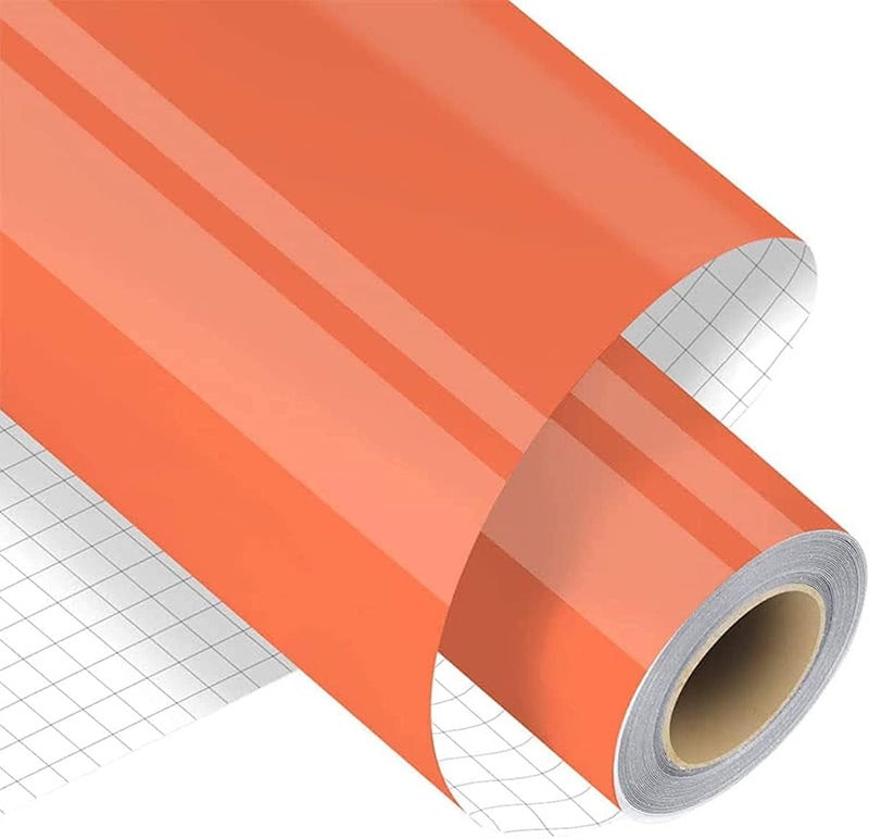 BPA لفافة فينيل لاصق دائم برتقالي BPA 12" × 15 قدم - Image 1