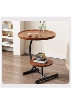 Arabest 2-Tier Round C Shaped End Table, Snack Side Table, End Side Couch Table with Marble Top, Marble Texture Coffee Table, Modern Simplicity C End Table for Sofa Coffee Laptop Living Room Bedroom  - Image 4