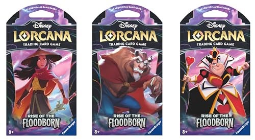 Ravensburger Disney Lorcana TCG Rise of The Floodborn Assorted Single Booster Pack 12 Cards Collectible Cards Ideal Gift for Disney Fans Suitable for Ages 8 - Image 1