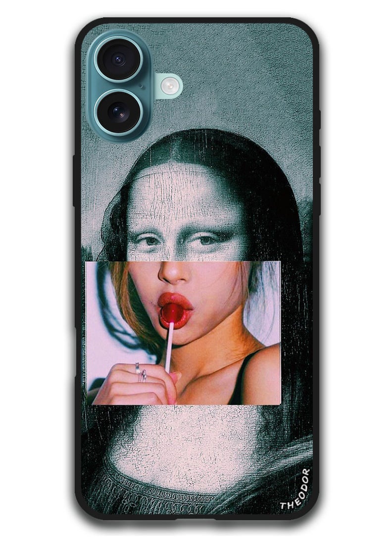 Theodor - Protective Case Anti Scratch Shock Proof Bumper Cover For iPhone 16 Plus (6.7)-inch Mona Lisa 2 - Image 1