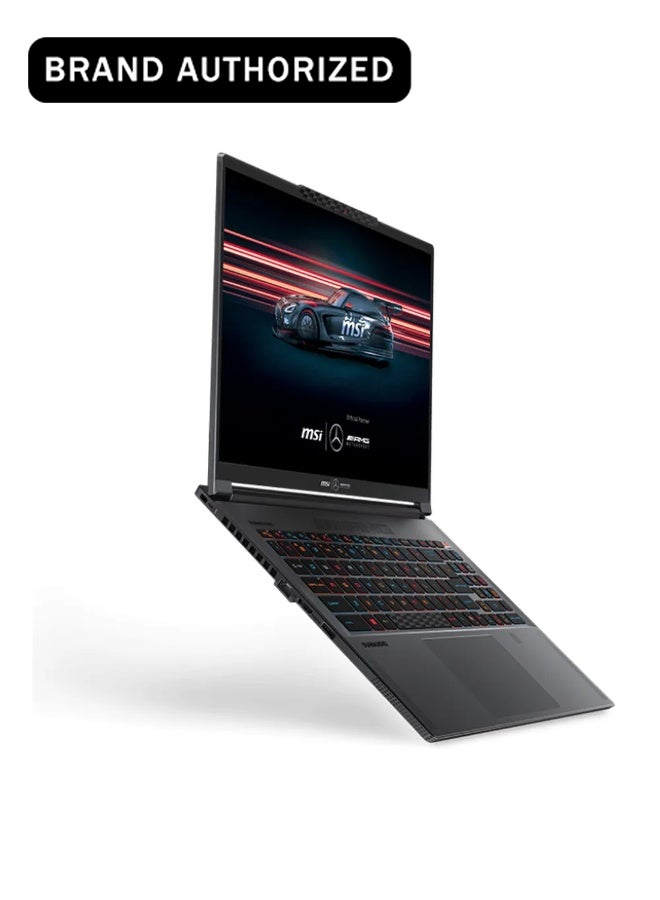 Stealth A16 Mercedes AMG AI+ Laptop, AMD Ryzen AI 9-HX370 Processor, 32GB RAM, 1TB SSD, 16-inch QHD+ 240Hz, OLED Display, 8GB NVIDIA GeForce RTX 5070 Graphics, Windows 11 Home, Selenite Gray, 1 Year Warranty | English/Arabic Keyboard Selenite Gray