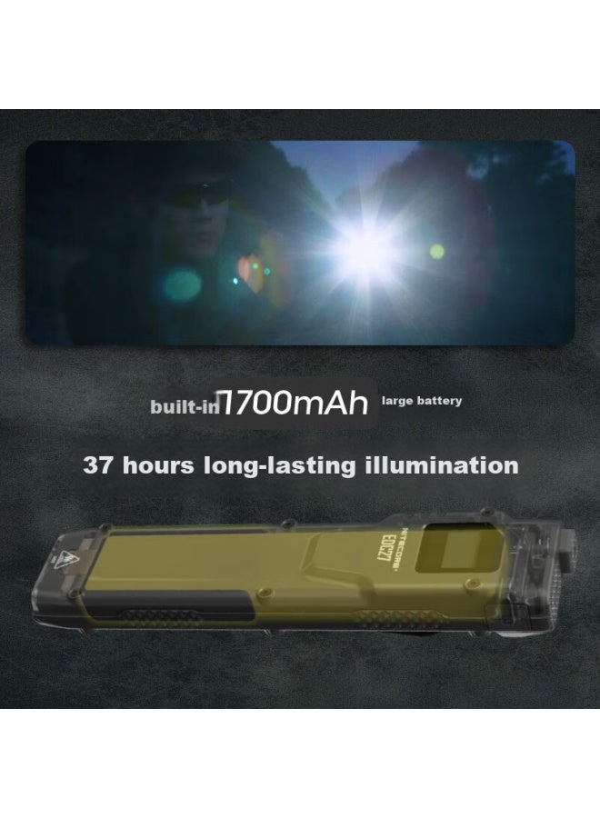 NITECORE Nitecore Edc27 Flashlight, Outdoor Portable High-intensity Tactical Flashlight, For Hiking, Camping, And Nighttime Illumination  - Image 4
