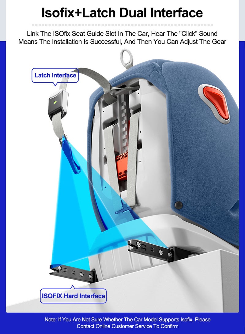 MaBaby Multifunctional Baby Car Seat 360° Rotation Safety Seats Suitable From 0 Months-12 Years With Footrest - Image 3