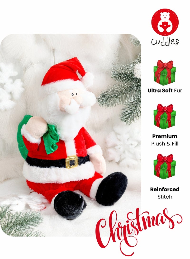 Cuddles Collectible Xmas Santa Plush toy 36cm (Gift plush toys for Boys and Girls) - Image 1