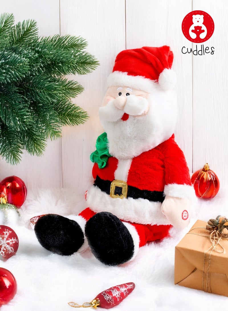 Cuddles Collectible Xmas Santa Plush toy 36cm (Gift plush toys for Boys and Girls) - Image 3