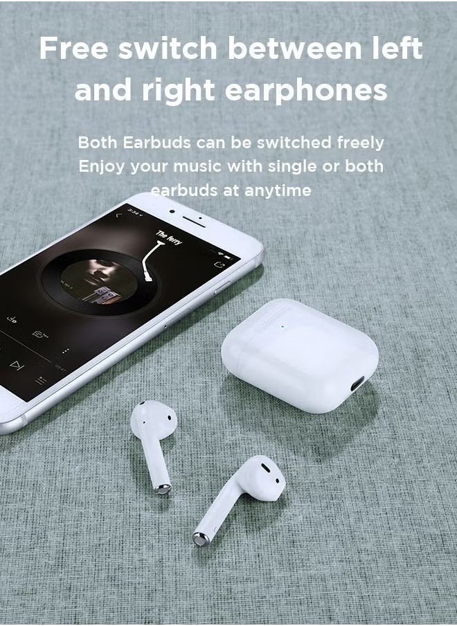 Wireless headset Bluetooth Headphones, Immersive Sound, Personalized Spatial Audio, Compatible with iPhone Android Phone, with Lightning Charging Cable (2rd Generation White)