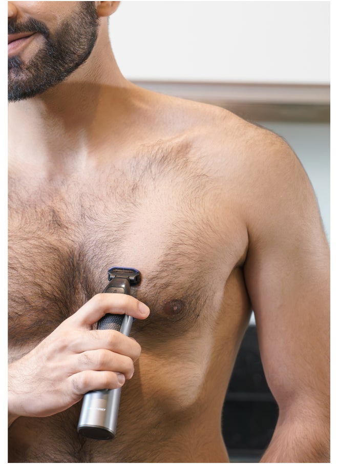 Blaupunkt - 14 In 1 Trimmer And Shaver Kit, 3 Trimmer Heads, Micro Shaver, Body Groomer, Lcd Display, Srm614 - Image 1