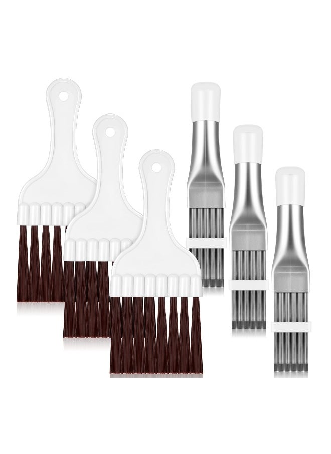 Generic 6 Pcs Air Conditioner Fin Cleaning Brush Set for Efficient Coil and Radiator Maintenance  - Image 1