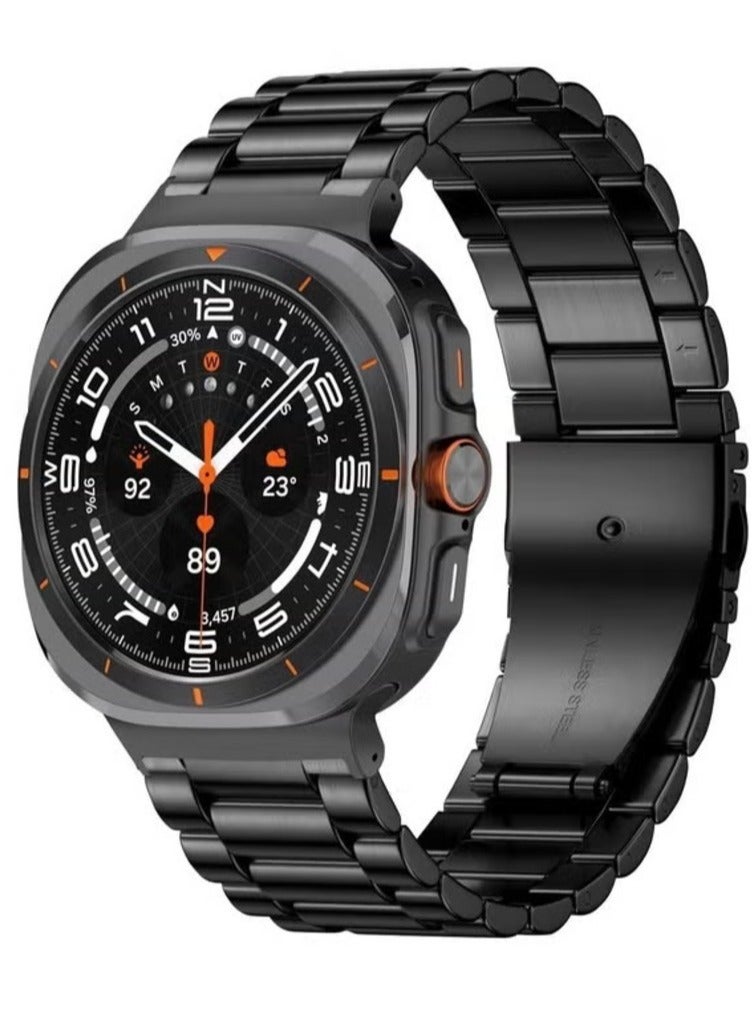 "Metal Stainless Steel Band for Galaxy Watch Ultra 47mm (2024) – Elegant Replacement Strap for Men & Women" - Image 1