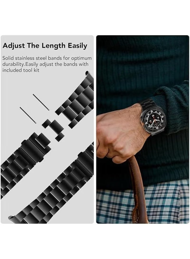 "Metal Stainless Steel Band for Galaxy Watch Ultra 47mm (2024) – Elegant Replacement Strap for Men & Women" - Image 5