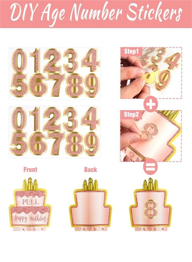 Happy Birthday Money Gift Box, Surprise Birthday Party Cash Gift Box with Pull Out Card DIY Stickers for Any Age Women Girls -  A Suprise Way to Present Cash as Gifts - Image 3