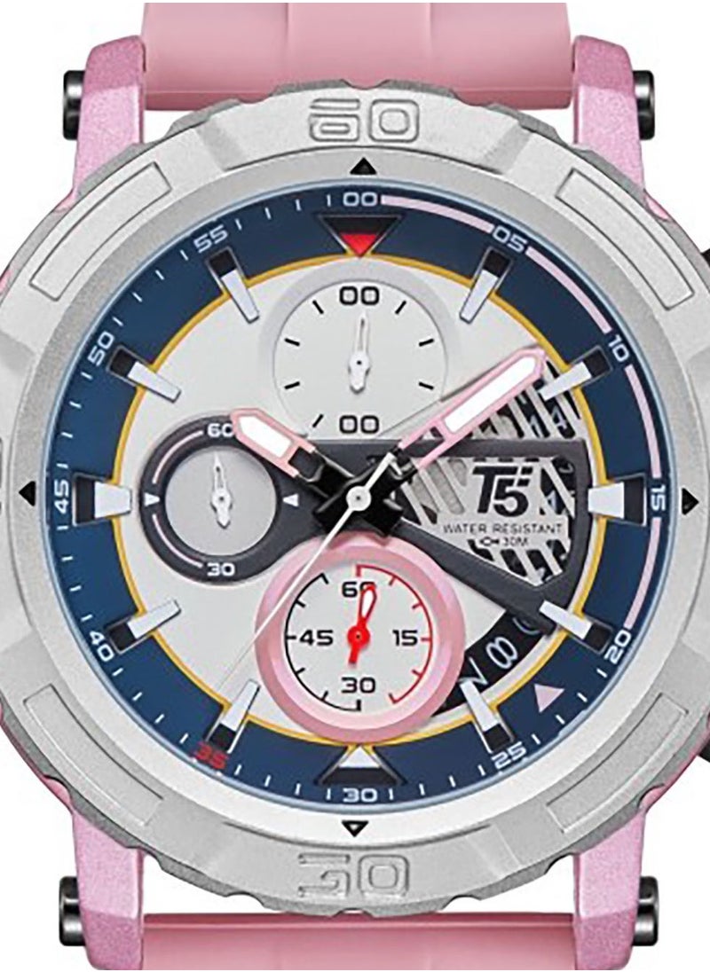 T5 T5 Men's Chronograph Silicone strap Watch  - Image 2