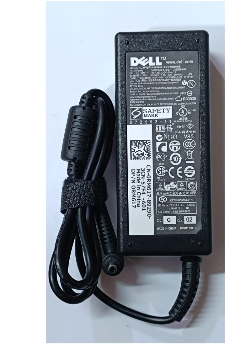 CSF LAPTOP ADAPTER FOR DELL 19.5V 3.34A4,0 mm x 1,7 mmDell OEM Vostro 5460 5470 5480 Charger Power Adapter 65W 65 watt 1X9K3  - Image 1