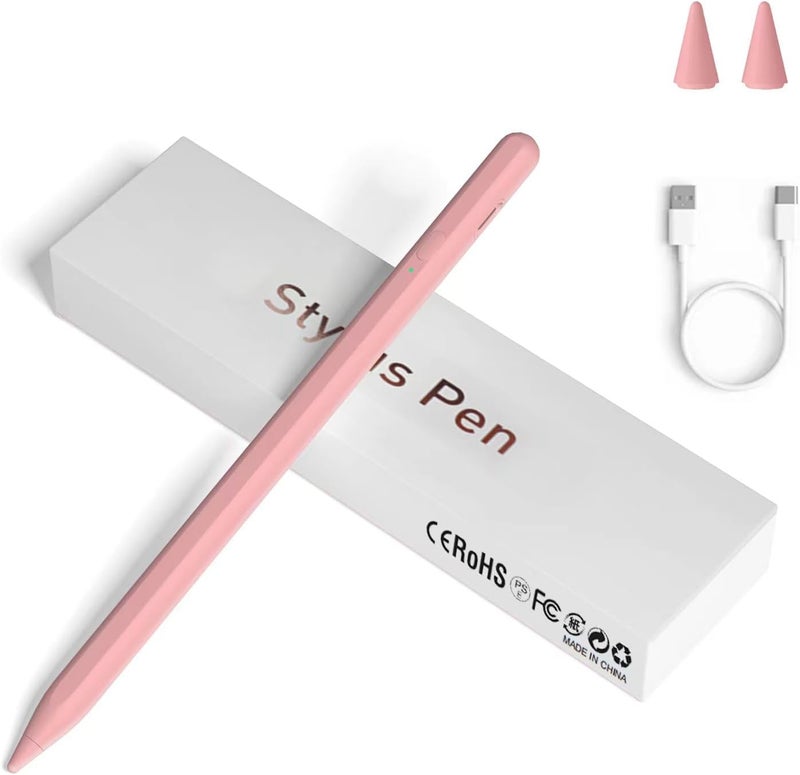 JXYHMY Stylus Pens for Touch Screens, Universal Fine Point iPad Pencil with Magnetic Adsorption Compatible with iPhone/iPad/Samsung/Android/Tablet & Other Touch Screens (Light Pink) - Image 1