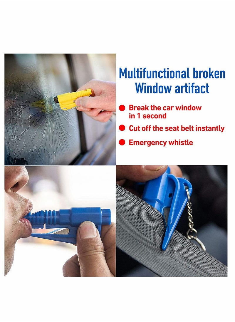 Generic - 3-In-1 Car Window Breaker Emergency Hammer Escape Tool (4 Pcs) - Image 1