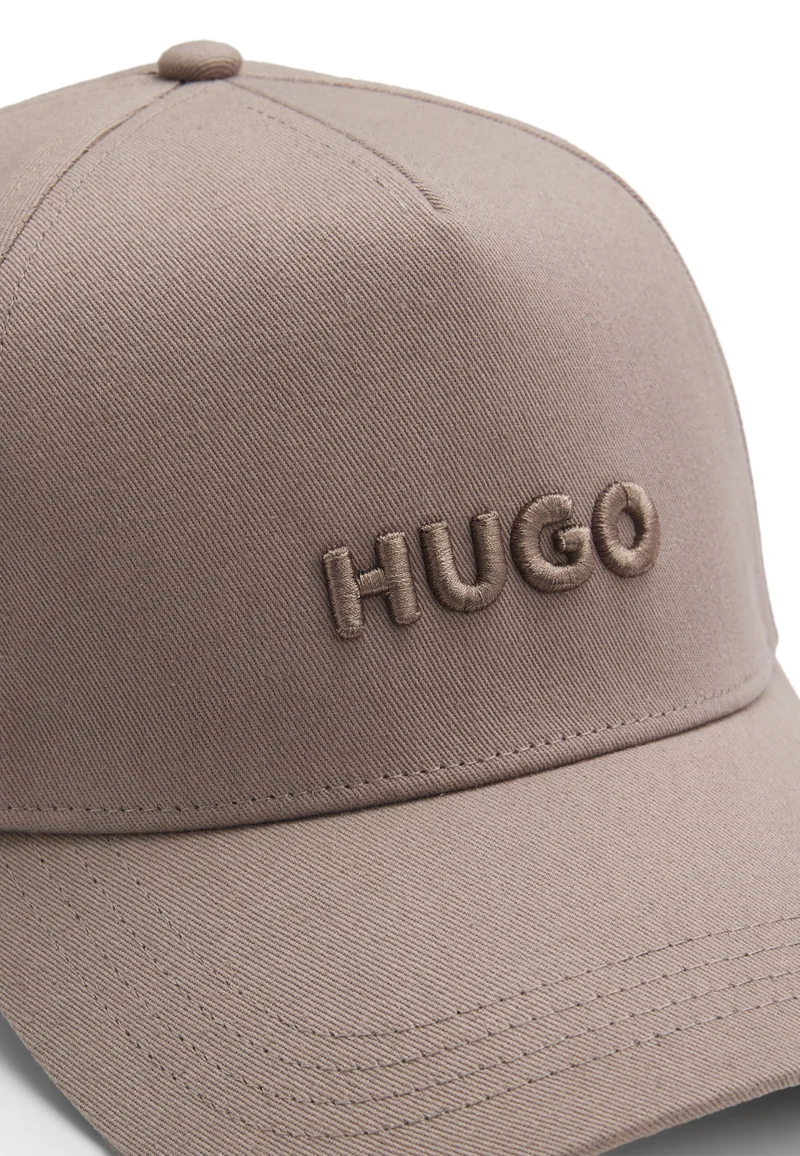 HUGO Light Brown Cotton-twill cap with logo for Men | Best Price UAE