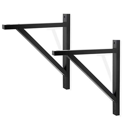 Rustic State Wall Mount Wooden Triangle Sconce Bracket for Hanging Plug in Pendant Light Lamp Cord Kit Fixture - DIY Shelf Project - Decorative Wall Plant Hanger - Black - Set of 2 - Image 5