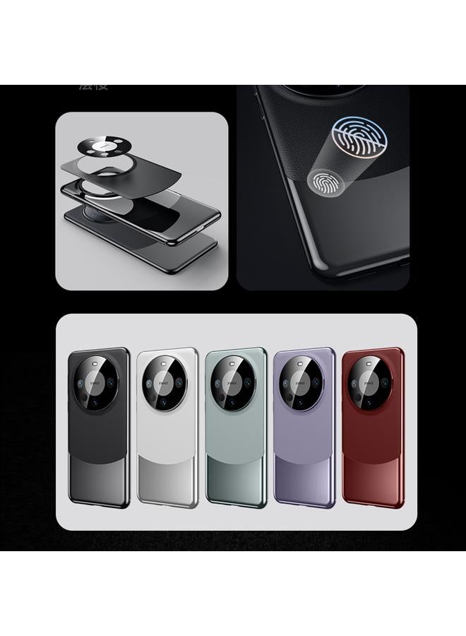 اس-توب جراب لهاتف Huawei Mate 60 مصنوع من مادة البولي كربونات المطلية بالكهرباء + جراب جلدي مقاوم للصدمات - Image 2