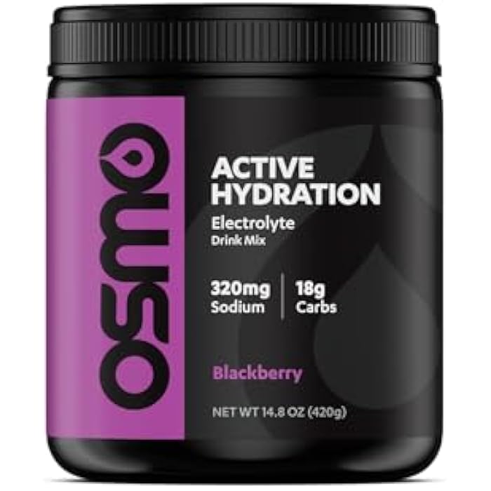 Osmo Active Hydration Electrolyte Powder (20 Servings) - Includes Sodium, Magnesium, Potassium, Carbs & Vitamins, Cane Sugar - All Natural, 3X Faster Hydration, Boosts Power & Endurance, Black Berry - Image 1