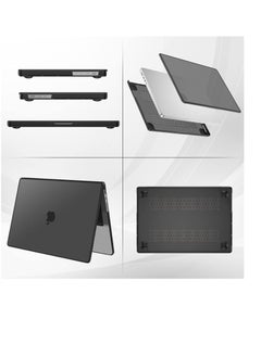 ماركة غير محددة حافظة متوافقة مع ماك بوك برو 16 بوصة M3 A2991 M2 A2780 M1 A2485 إصدار برو 2024-2021، غطاء بلاستيكي صلب لجهاز ماك بوك برو 16 بوصة، اللون أسود  - Image 3