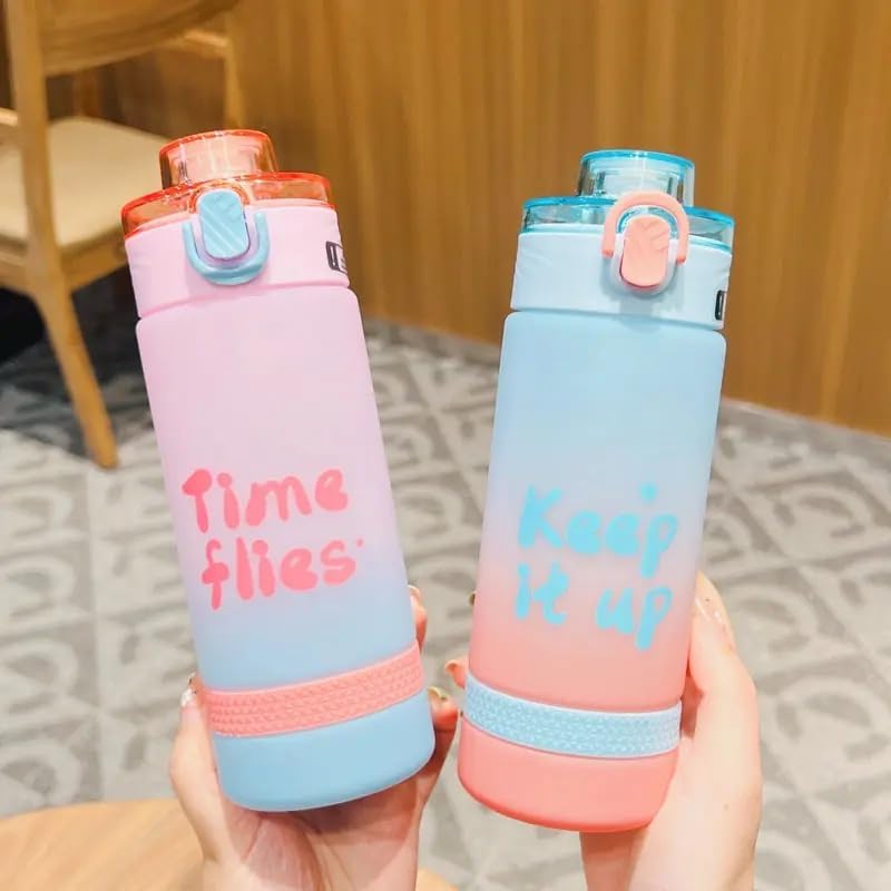SKOFRI Fridge Water Bottle with Plastic Cap Leak proof breakproof Wide mouth Easy to Clean Best Usage for OfficeSchoolCollege Sports Water Bottle BPA Free Leak Proof 750ml Pink - Image 5