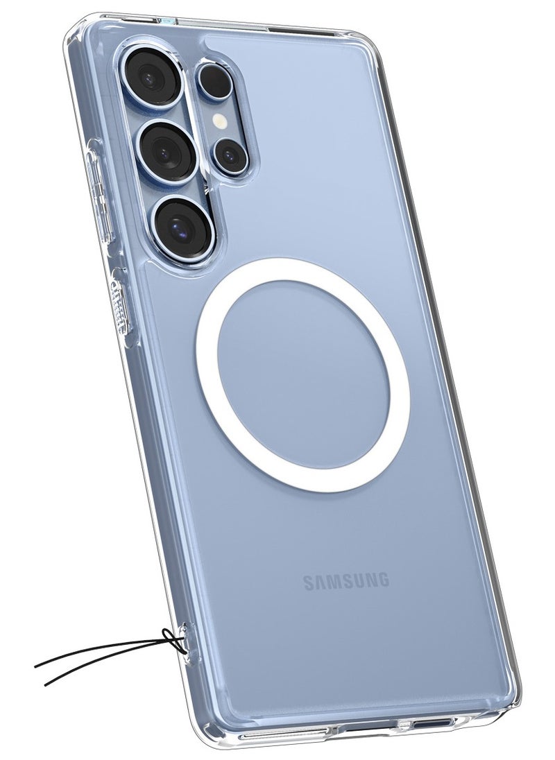 Ultra Hybrid MagFit for Samsung Galaxy S25 ULTRA Case Cover with MagSafe (2025) - Clear White