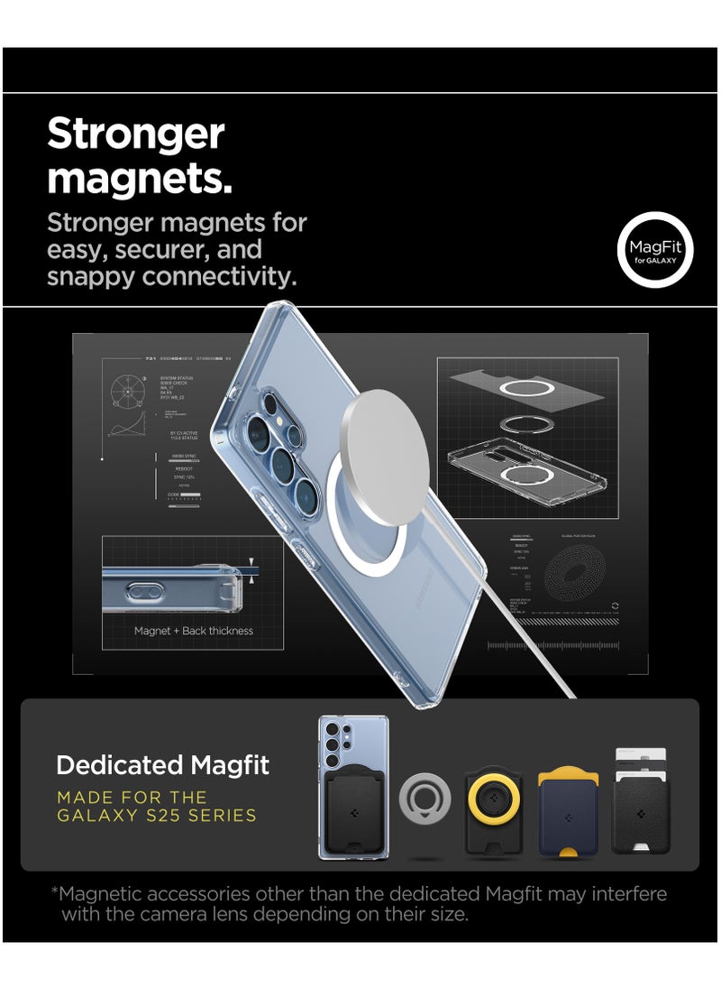 Ultra Hybrid MagFit for Samsung Galaxy S25 ULTRA Case Cover with MagSafe (2025) - Clear White