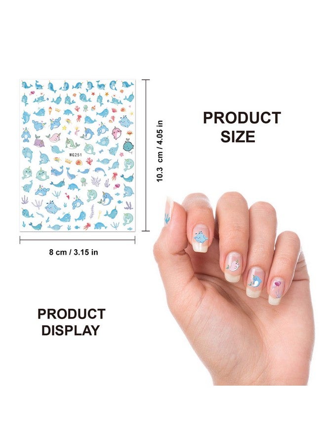 كونسيت ملصقات أظافر (1200 تصميم) ملصقات فنية ذاتية اللصق ثلاثية الأبعاد لأظافر قوس قزح الماسية لتزيين الأظافر للأطفال والبنات وحفلات أعياد الميلاد هدية لصالون الأظافر - Image 2