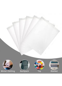 30*35CM 50 Set Transparent Pe Zipper Plastic Storage Bag