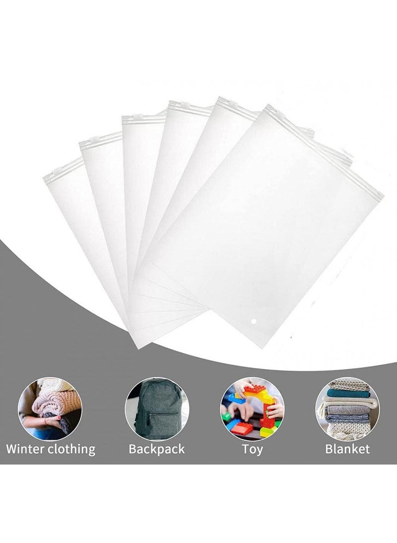 Y&D - 30*35CM 50 Set Transparent Pe Zipper Plastic Storage Bag - Image 1