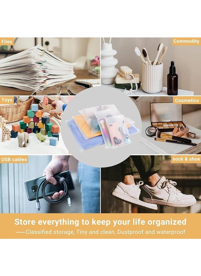 Y&D - 30*35CM 50 Set Transparent Pe Zipper Plastic Storage Bag - Image 1
