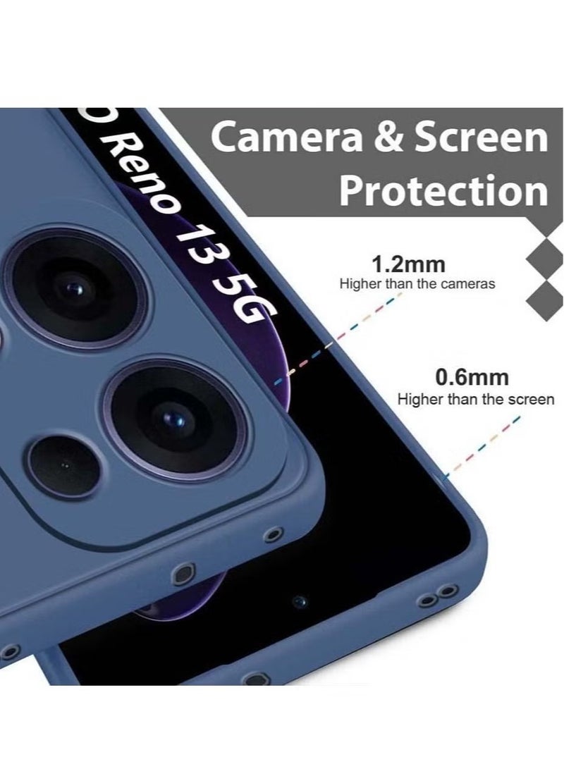 ELTRAZONE OPPO Reno 13 5G Soft Silicone Case | Matte Finish, Shockproof & Scratch-Resistant | Inner Fabric Lining, Slim & Lightweight | Anti-Fingerprint with Full Camera & Edge Protection (6.5-Inch) - Image 4