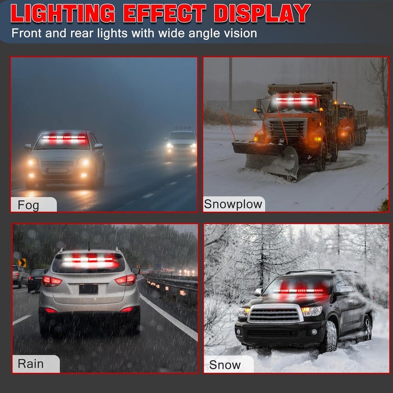 FEELOTAM 27" LED Emergency Strobe Light Bar with Remote - Image 4
