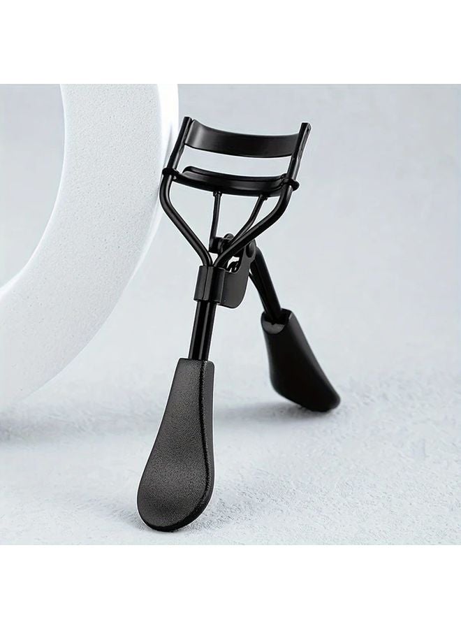 Black Eyelash Curler Stainless Steel Lift And Shape Tool For Long Lasting Volume - Image 5