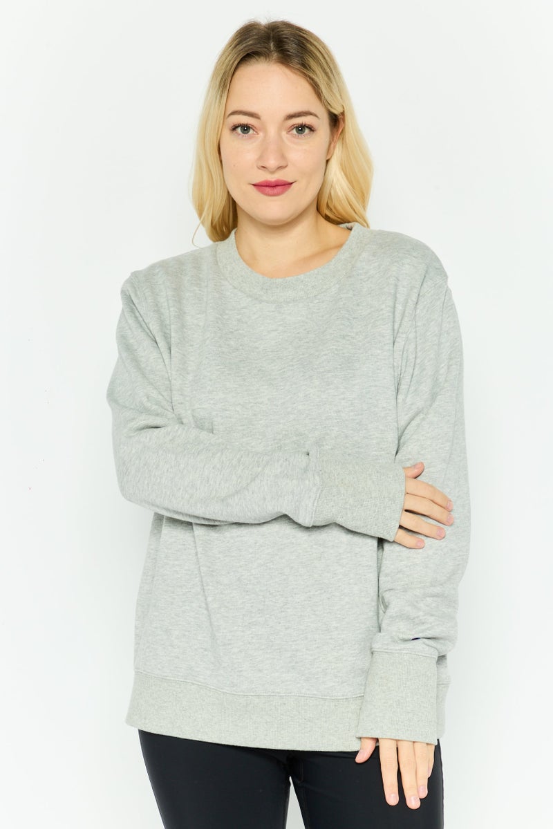 Champion Women Sportswear Fit Outdoor Sweatshirt, Dark Grey  - Image 1