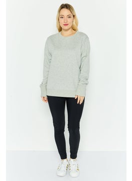 Champion Women Sportswear Fit Outdoor Sweatshirt, Dark Grey  - Image 4