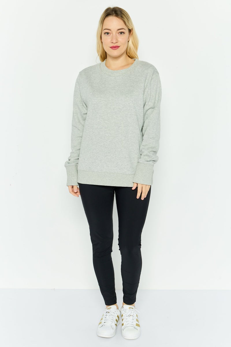 Champion Women Sportswear Fit Outdoor Sweatshirt, Dark Grey  - Image 4