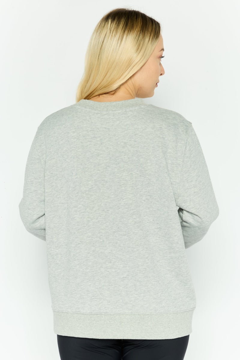 Champion Women Sportswear Fit Outdoor Sweatshirt, Dark Grey  - Image 3