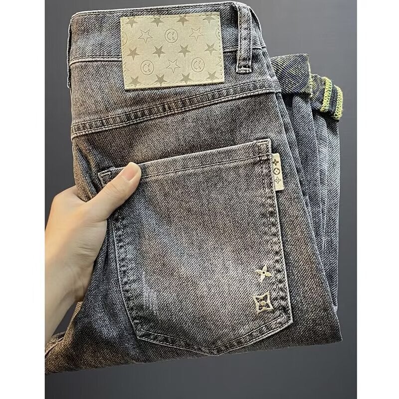 Unisex Classic Denim Jeans Loose Fit Daily Outdoor Wear - Image 1