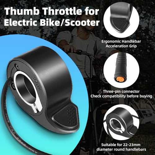 BIAQI Thumb Throttle for Electric BikeScooter Super 73 S2ZXRX Adventure Series Waterproof Replacement Throttle with Quick Plug Playfor Super 73 Acceleration Accessories Parts - Image 3